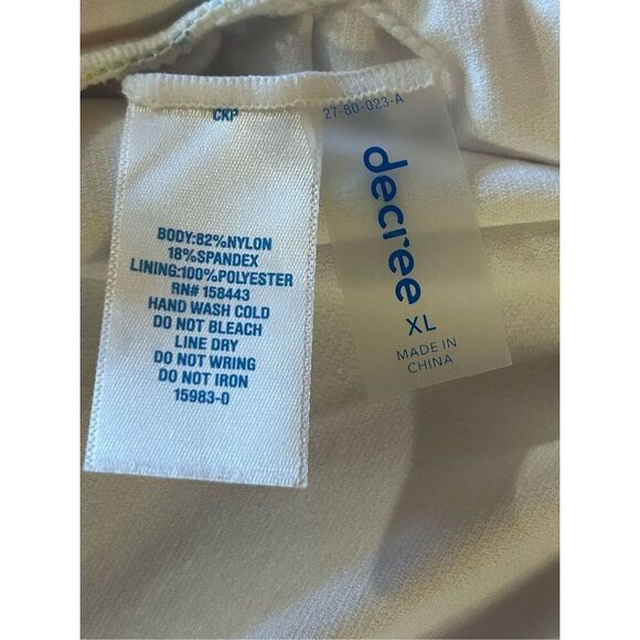 Decree Womens Pastel Oasis Monokini One Piece Swimsuit Size XL nwt (8068) - Picture 7 of 7